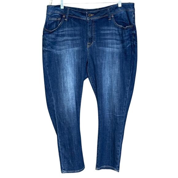 Lucky Brand Denim - Lucky Brand Georgia Boyfriend jeans denim dark blue stretch size 22W